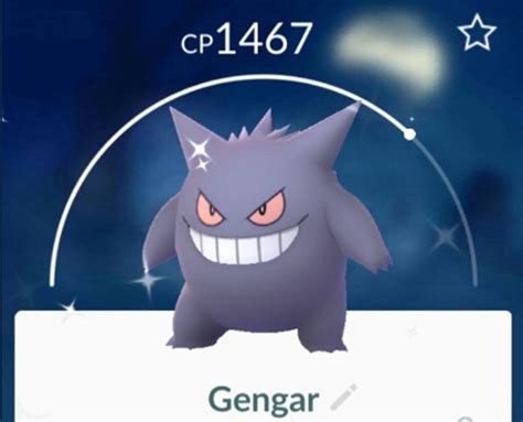 shiny gengar pokemon go.